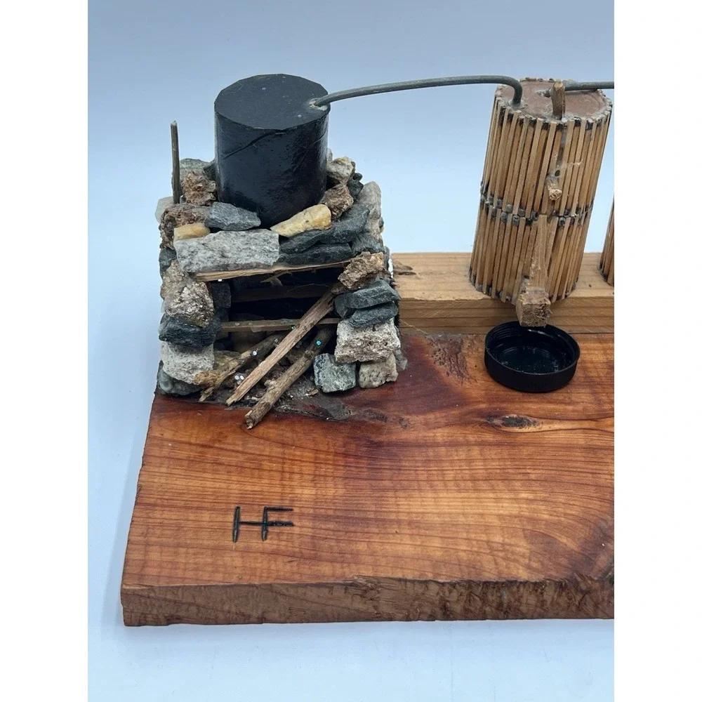 Handmade Folk Art Moonshine Still Model Rustic Appalachian Distillery Display